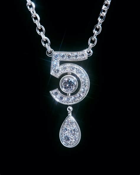 chanel no 5 necklace|chanel number 5 necklace.